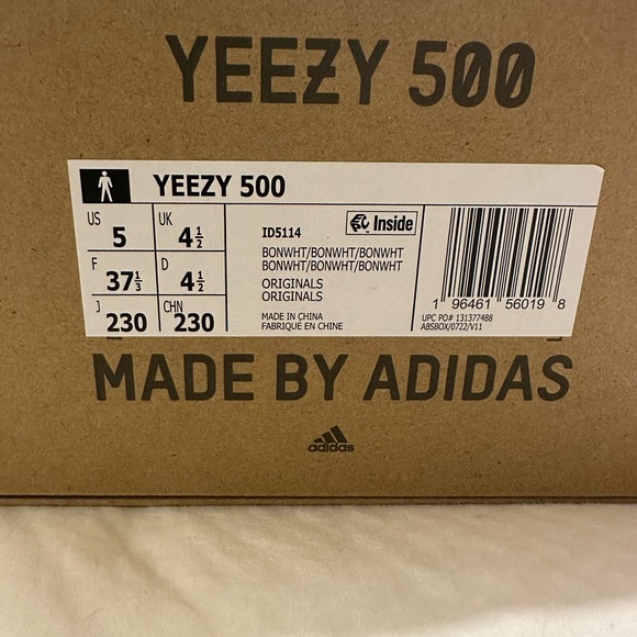 Yeezys 500 size 5 - Picture 4 of 5